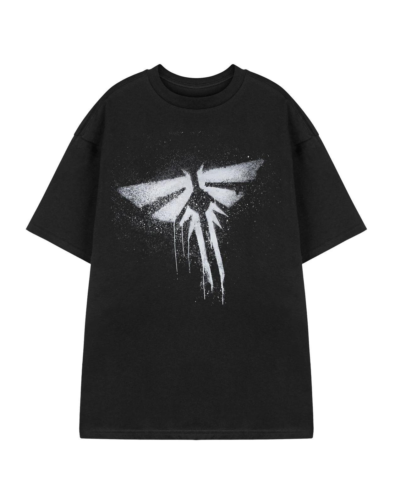 

The Last Of Us Black Firefly Short Sleeved 100% Cotton T-shirt Mens Tees Top Mens L