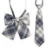 Childrens School Uniform Tie With Gingham Pattern Design For Graduation Photo Shoots