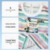 ASK JUNIOR Girls' Rainbow Stripe Sleeveless Top