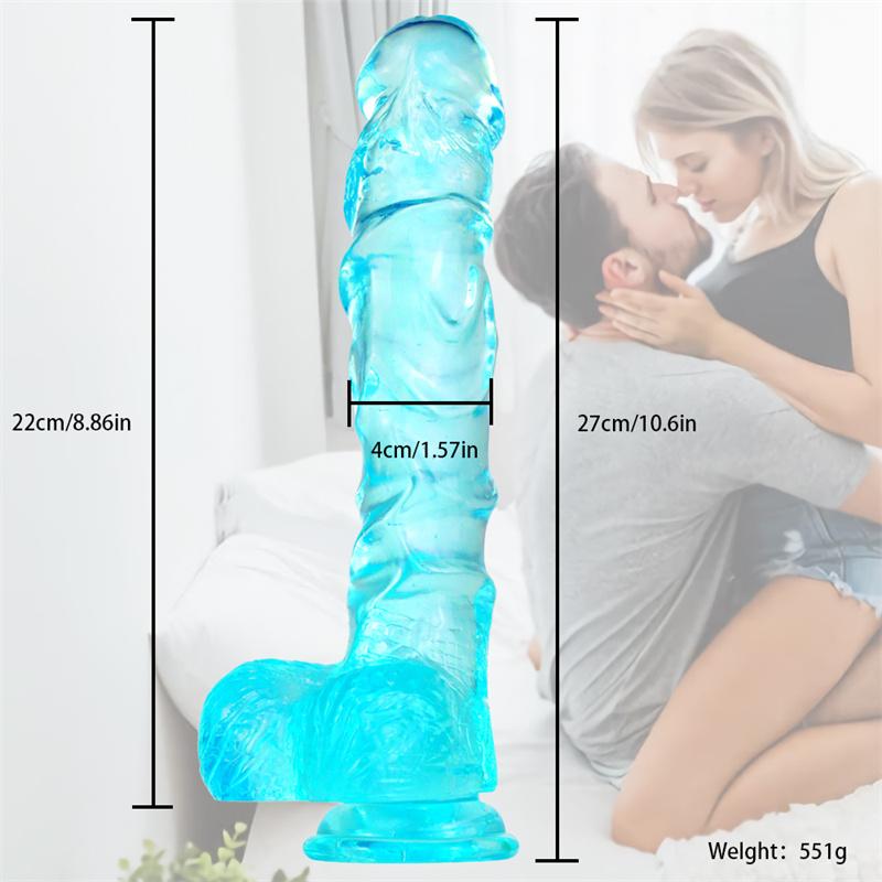 Großer Kiel Dildo Großer Simulationsdildo Kristallfarbe Weiblicher Masturbator Erwachsenenprodukte