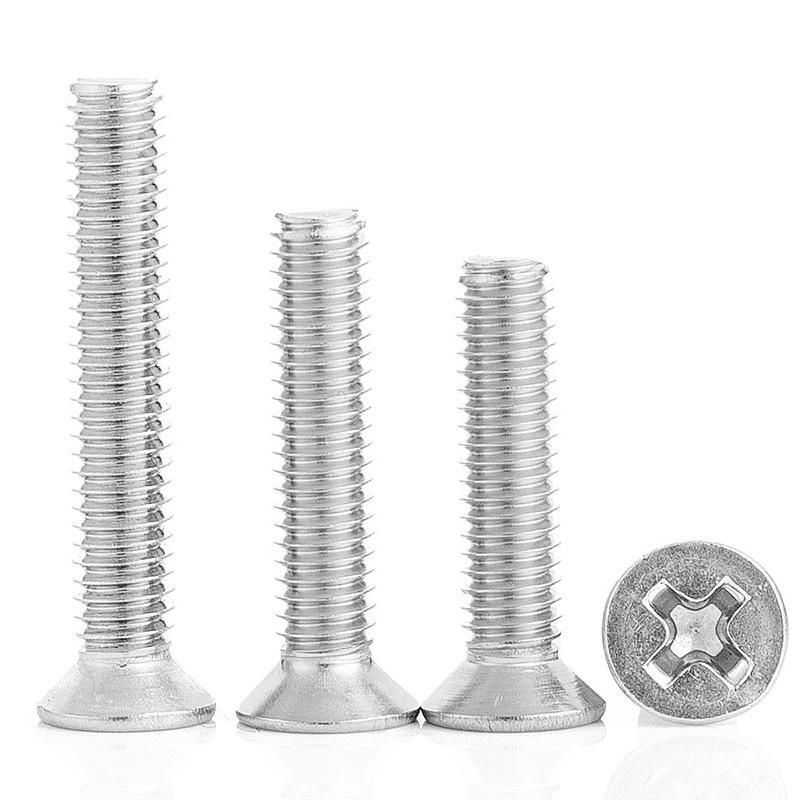 304 Stainless Steel Flat Head Countersunk Machine Screw M2-M6
