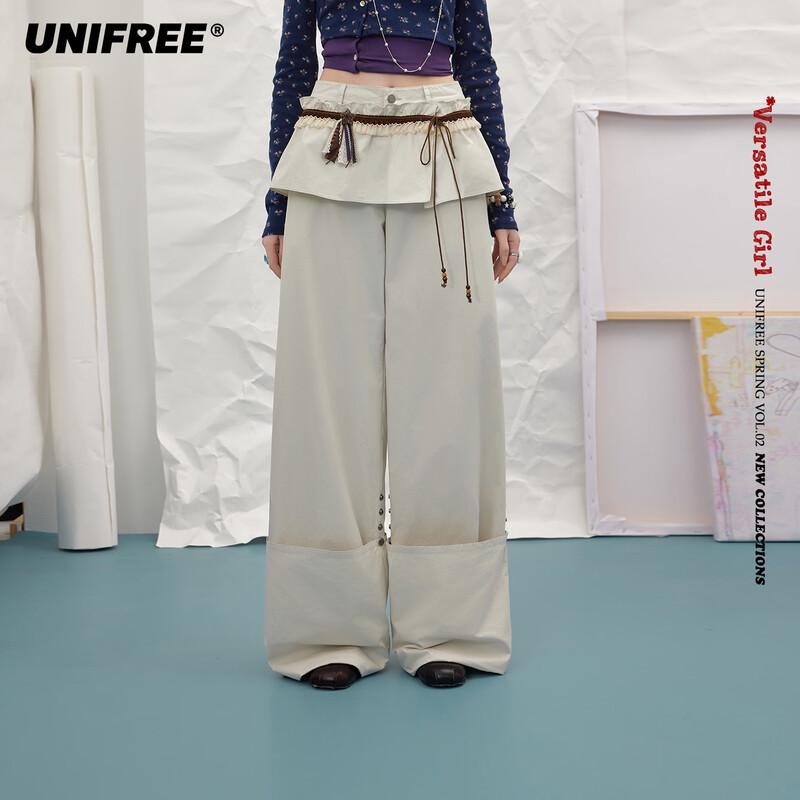 UNIFREE Retro Workwear Casual Pants S