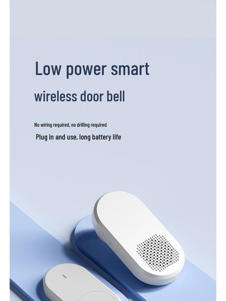 Wireless Doorbell with 38 Ringtones & Loud Volume, Long-Range Wall Penetration, Ideal for Homes & Elderly Call Button.