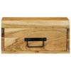 Wall Mounted Nightstand Solid Acacia Wood