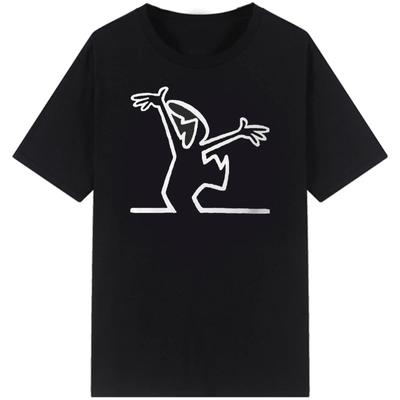La Linea A Linha Osvaldo Cavandoli Camiseta TV masculina Happy Fashion Camisetas femininas Camiseta Streetwear Gola Redonda Tops Casuais