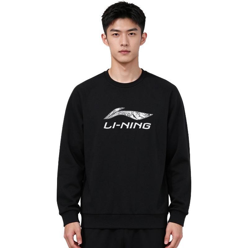 Men's Sweatshirt Li-Ning Fashion Thermal Comfortable Sports Minimalist Style Fleece-Lined Sweatshirt Men's