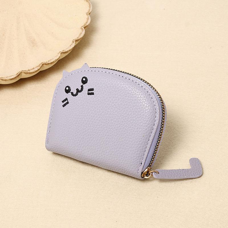 Cute Cat Card Holder for Women 2024, Small, Multi-Card Slot, High-End Cartoon Coin Purse