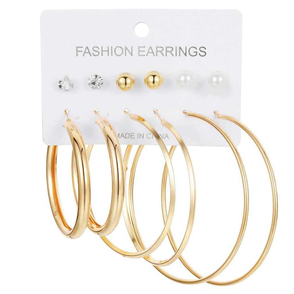 2023 New Earrings Franc Diamond Earrings Exaggerate Earrings Fashion Set Elegant Charm Gold Luxury Earrings Gift Couple Earrings Set
