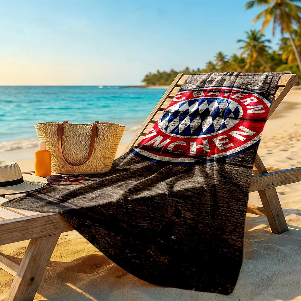 Bayern Munich Beach Towel Super Soft & Absorbent Comfortable Lightweight Perfect for Traveling Yoga Camping and Swimming