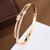 Fashion Trendy Ins Cold High Sense Micro Inlaid Zircon Everyday Style All-Match Jewelry Bracelet for Women
