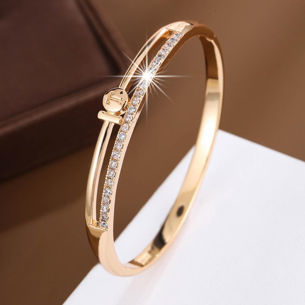 Fashion Trendy Ins Cold High Sense Micro Inlaid Zircon Everyday Style All-Match Jewelry Bracelet for Women