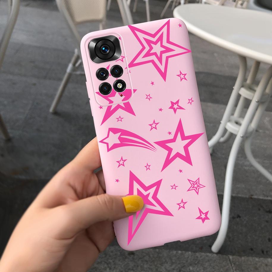 For Xiaomi Redmi Note 11 Case 2022 Slim Silicone Soft Flower Phone Cover For Xiaomi Redmi Note 11S Bumper Note11 Pro Plus Fundas