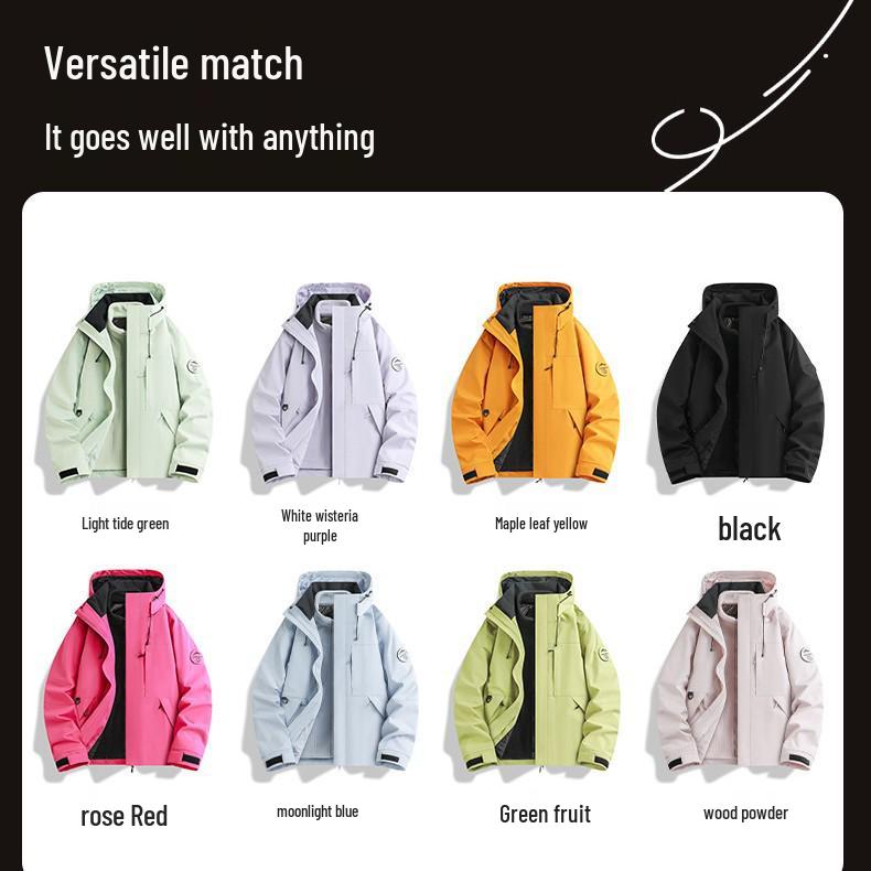 2025 New Women's 3-in-1 Waterproof Windproof Hiking Jacket