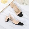 Scarpe Décolleté da Donna Taglia Grande Colore Fashion Bloccato Comode Morbide Sandali Slingback con Tacco Alto Eleganti Versatili Scarpe da Sera Festa