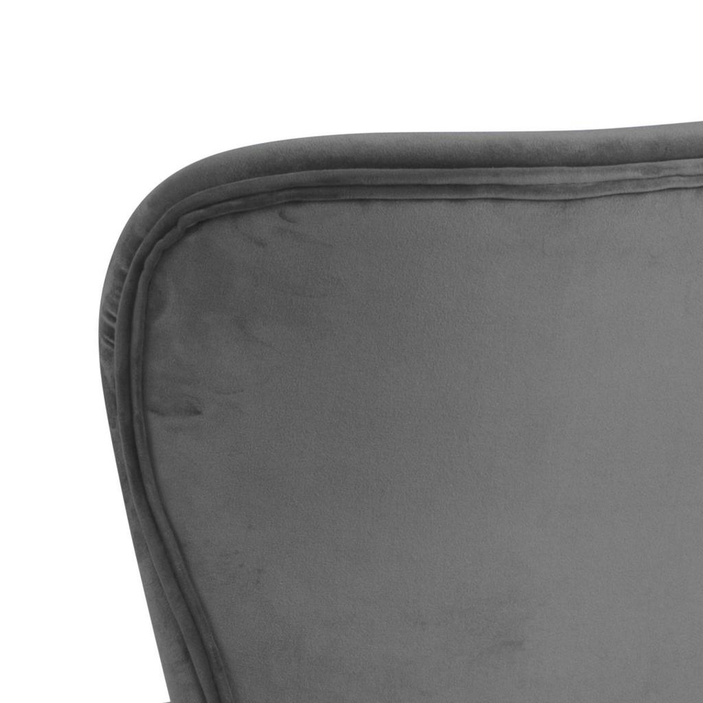 Batilda UPHOLSTERED CHAIR, dark gray velvet