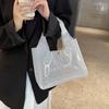 Tote Bag PVC Transparent Bag Storage Bag Letter Shoulder Bag Fashion Jelly Handbags Fitness Bag