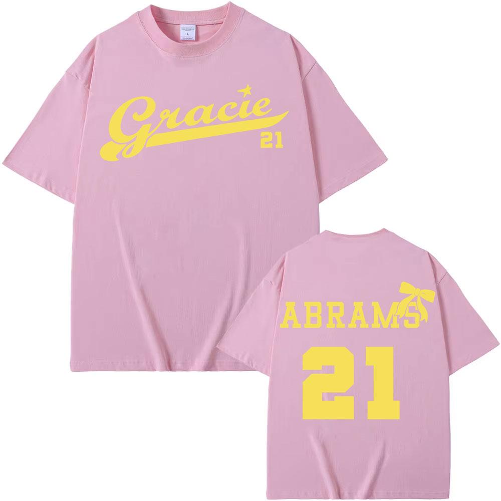 Gracie Abrams 21 Logo T Shirt 2025 The Secret of Us Tour Short Sleeve Tee Shirt Men Women Vintage Fashion Casual T-shirt