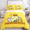 Pompom Purin Friends Print 3Pcs Bedding Setduvet Cover With 2 Bedropillowcase Home Birthday Gift