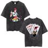 2026 Hot Sale Anime Hunter X Hunter Phantom Troupe Washed T-shirts Hisoka Graphic Print T Shirts Men Women Clothing Cotton Oversized Tee Short Sleeve