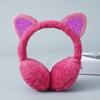 Playful Girls Ear Muffs Cold Protection Warm Hot Lovely Winter Warm Cat Ear Warmers Glitter Ears Plush Earmuffs for Women EZr02