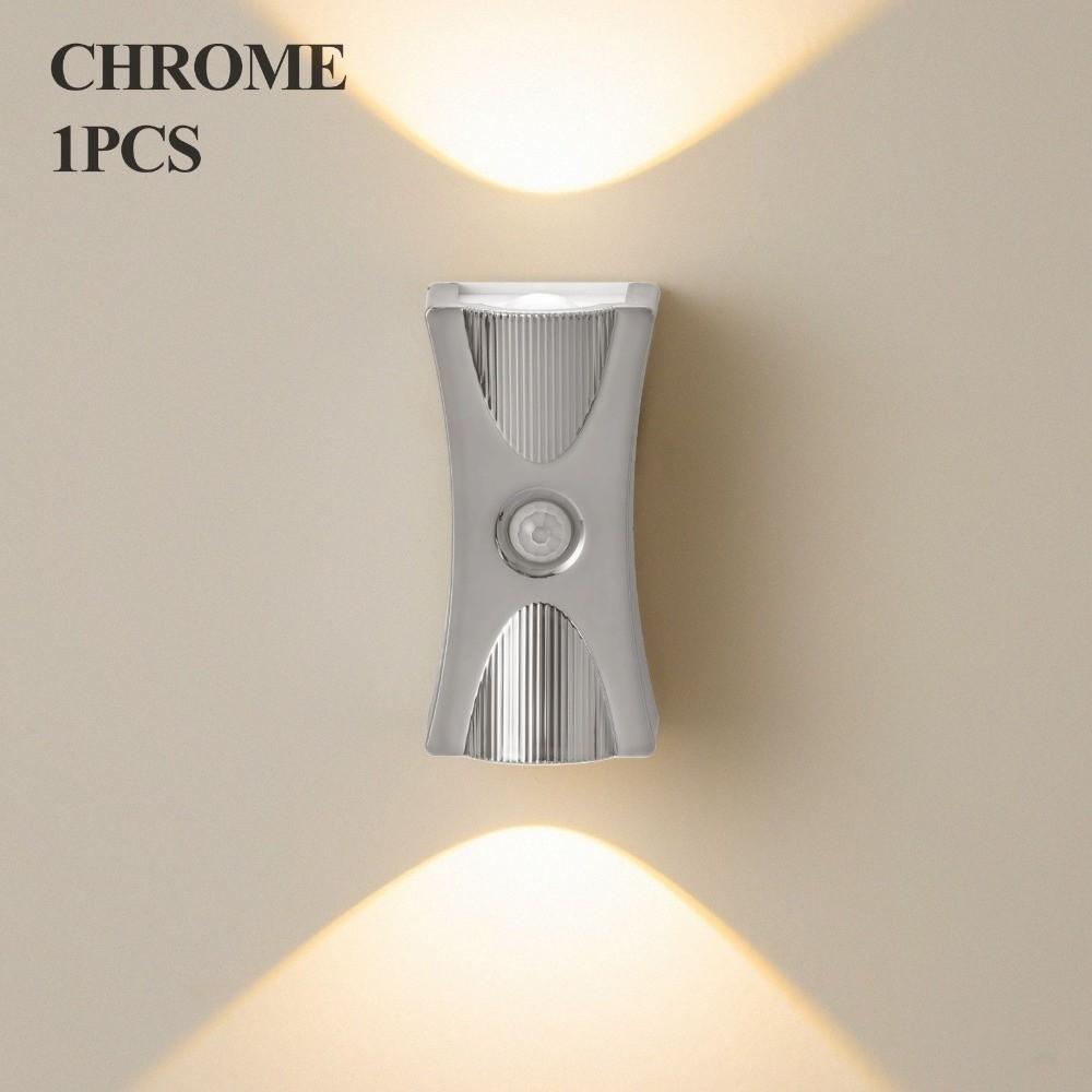 Adjustable Brightness LED Wall Lamp Wireless Magnetic Base Rechargeable Night Light ABS Body 3 Color