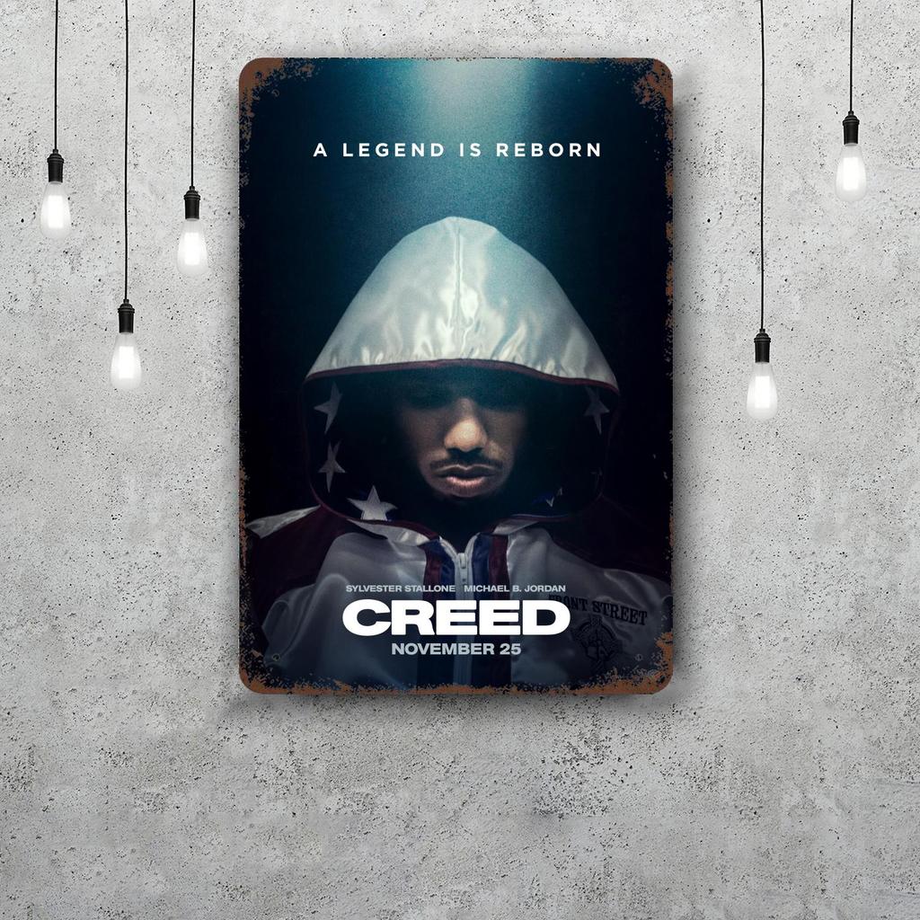 Creed III Creed II Metal Signs wall decor Vintage Tin Signs Captain Metal Poster Decor for Bar Pub Club Wall Decoration