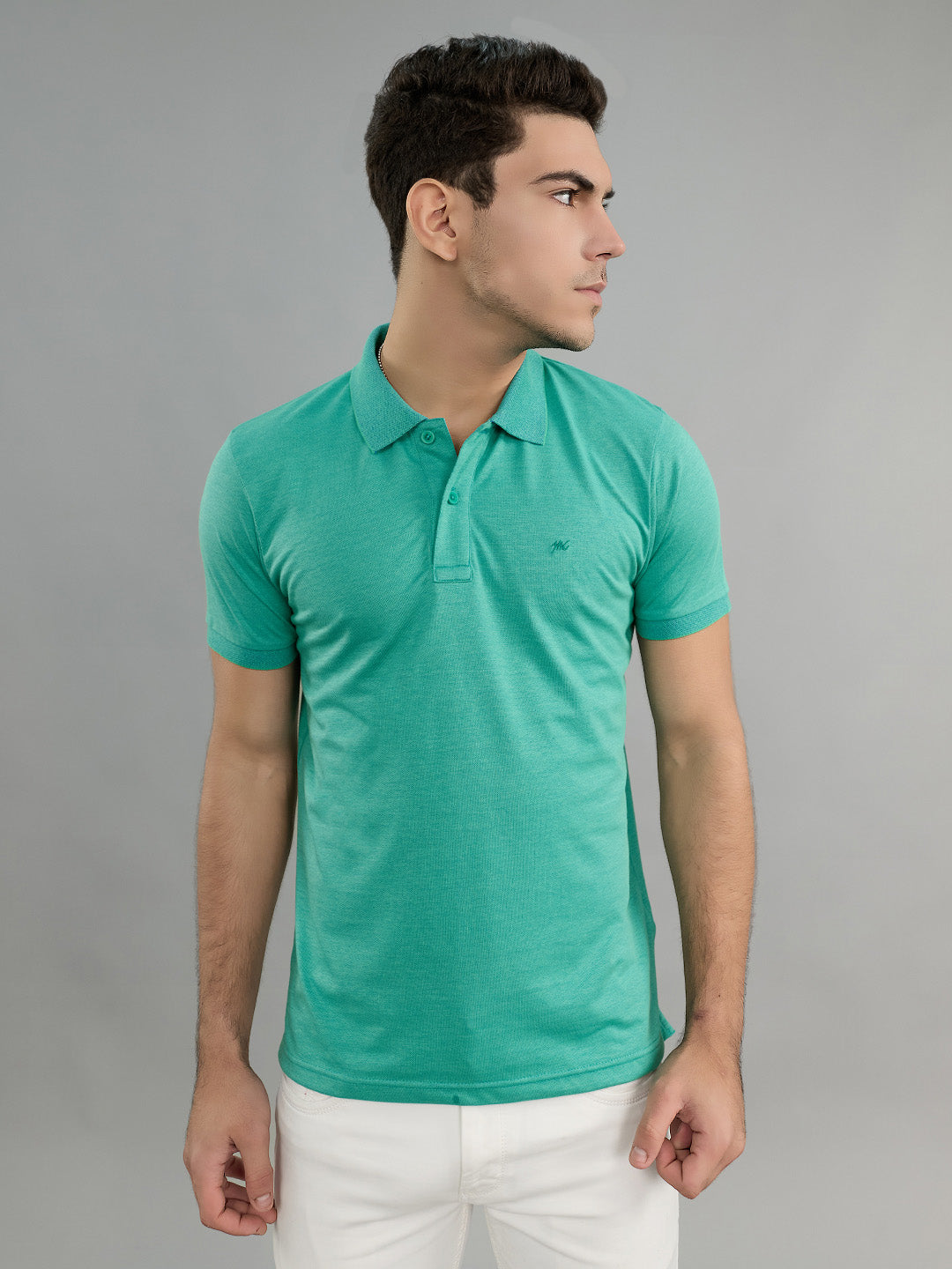 Monte Carlo Men Regular Fit Sea Green Tshirt L салатный