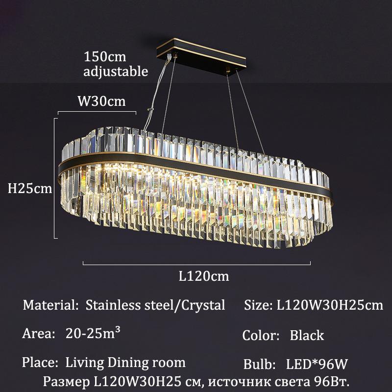 French luxury crystal chandelier Nordic modern home lighting living room LED chandelier room decoration indoor ceiling light