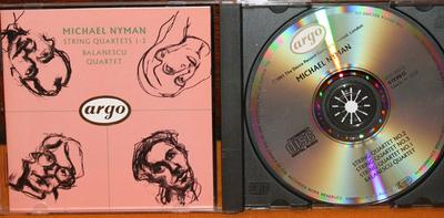 CD MICHAEL NYMAN, THE BALANESCU QUARTE - String Quartets 1-3 4330932 Argo 1991 US Soundtracks & Musicals Used