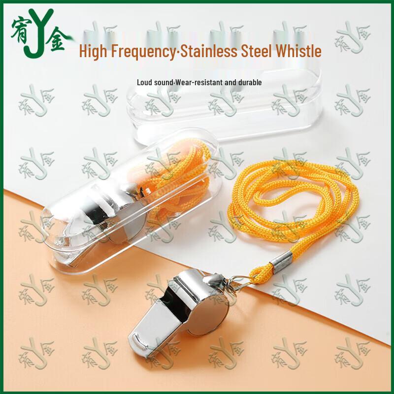 Youjin Stainless Steel Referee Whistle 10-pack