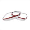 For Toyota Crown 2023-2024 ABS Chrome Rear View Mirror Rain Eyebrow Frame Trim