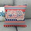 American Five-Pointed Star Geometry Digital Printing Short Plush Pillow Covers For Car Sofa Office Cushion Cover Home Goods