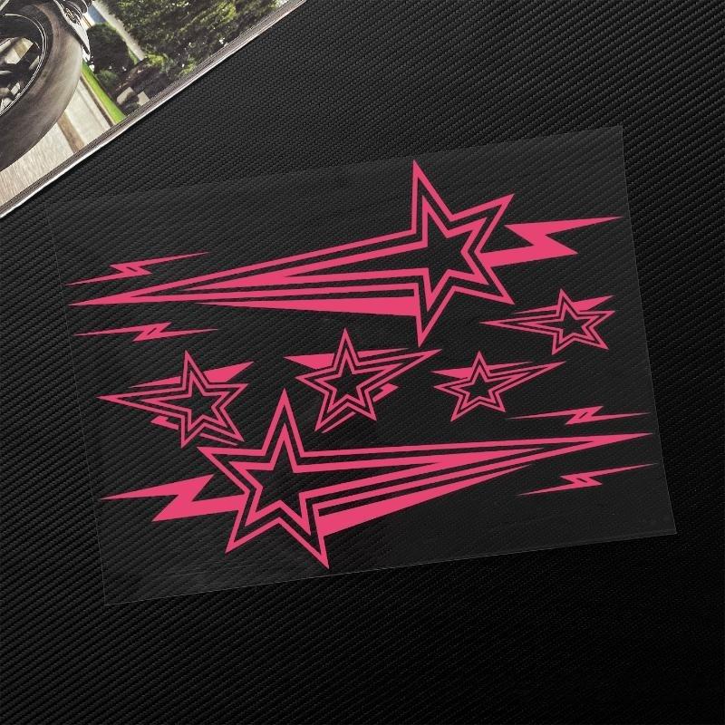Meteor Motorcycle Vinyl Sticker Waterproof Non-fading 1 Set for Scooter Side Panel Rider Gift Decoration