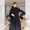 Women's Hepburn Style Black Wool Coat - 2025 Autumn/Winter Collection