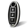 OFFCURVE Smart Key Case, Key Cover, 3 Buttons, Shockproof, Scratch-Resistant, Keychain, Stylish, Textured, High-quality,