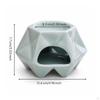 Tabletop Burner with Tealight Holder Glazed Tea Warmer Glossy Leaf for Home, Desk