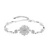 Christmas Snowflake Sterling Silver 925 Rotatable Necklace Women Niche Design Light Luxury Style Starburst Cross Chain Bracelet