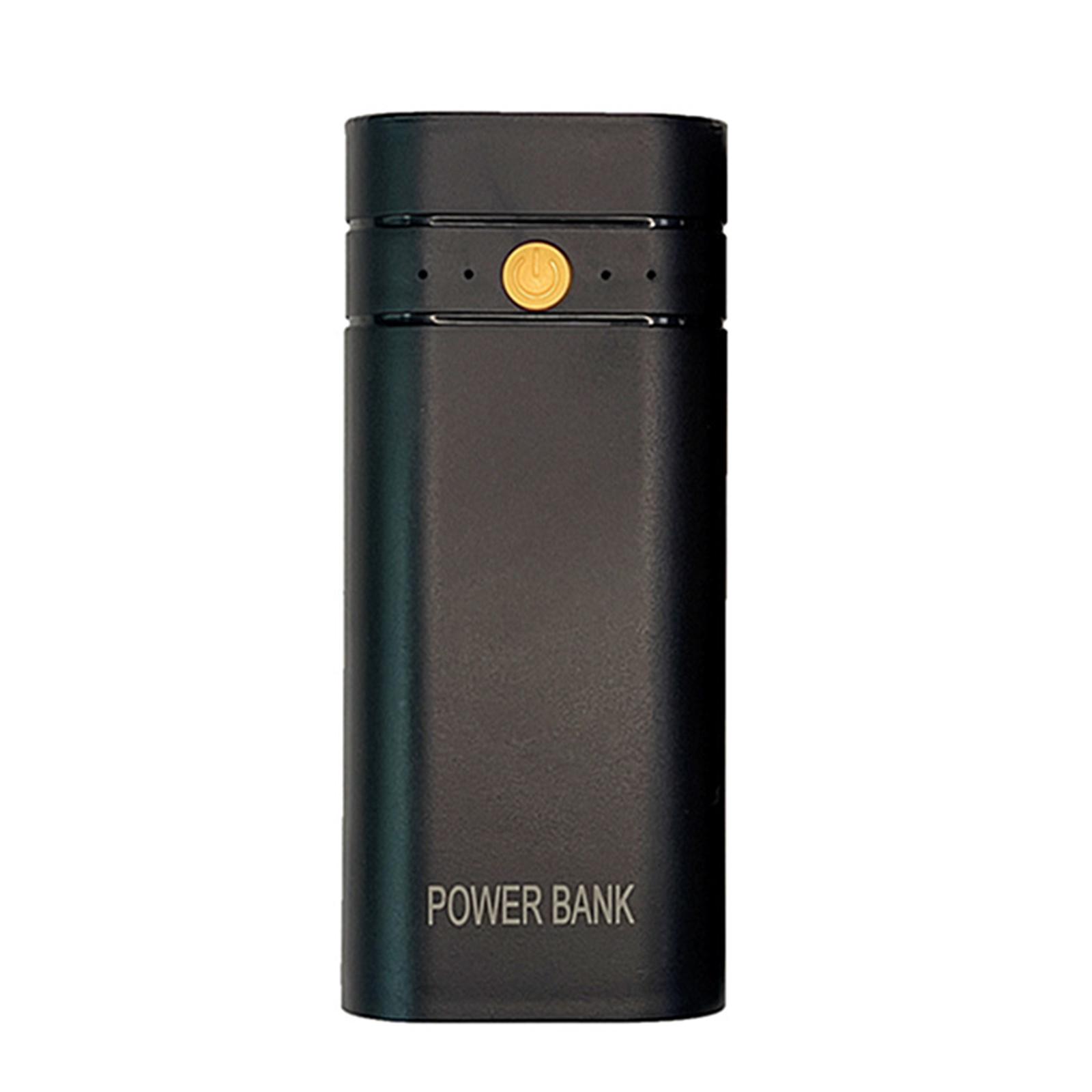 Battery-Charger-Case with Reverse-protections 2x18650 Battery Box No Welding DIY чёрный