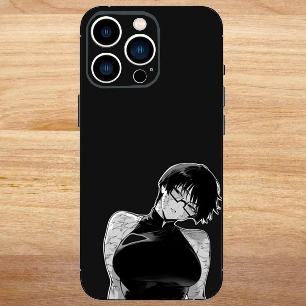 Maki Zenin Jujutsu Kaisen Handyhülle Für iPhone 16,15,14,13,12,11,Mini,Pro,SE,MAX Weiß Matt Stoßfestes Cover