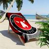FC Midtjylland Logo Print Beach Towel, Large Soft Quick Dry Towel for Beach Camping Swimming