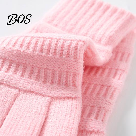Outdoor Work Gloves for Winter Knitted Touchscreen Men Women, Warm Thermal Gloves, Thickened Conductive Fingertip Smartphone Plush Lining Mittens Cold