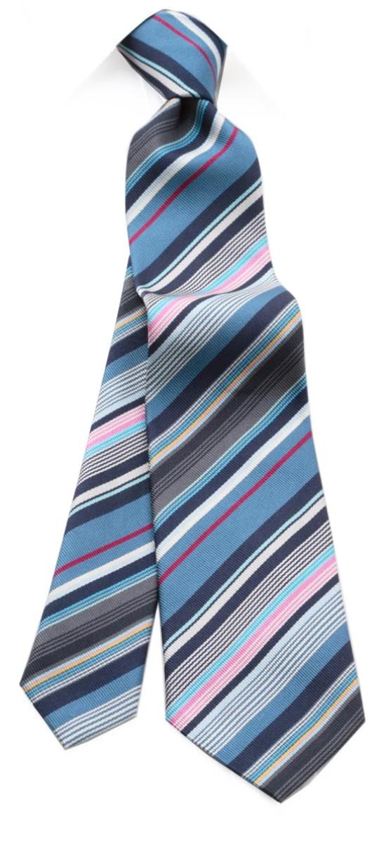 (Paul Smith) PAULSMITH Paul Smith Tie Navy Stripe PSJ-389 [Used]