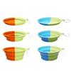 380ml Portable Silicone Dogs Bowl with Clip Perfect Travel Pet Feeding Water Dish for Outdoor Adventures Large Capacity