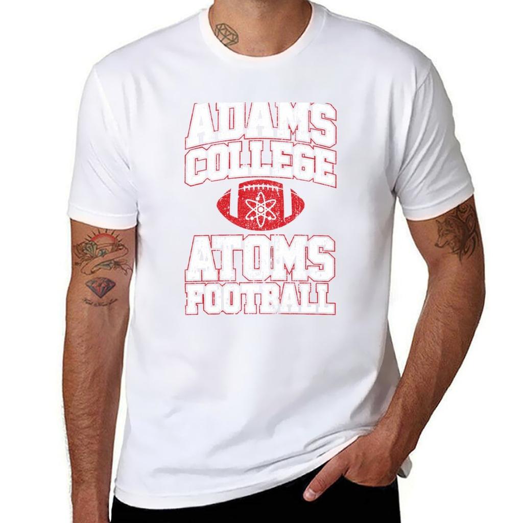 Adams College Atoms Football TShirt Stylish Print Short Sleeve Tee