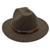 Ethnic Style Top Hat Minority Felt Hat Grassland Mongolian Woolen Hat Men'S And Women'S Feather Jazz Hat