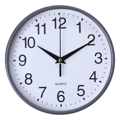 New 8 Inch Round Wall Clocks Easy-to-read Accurate Numerals Wall Mounted Clock Battery Operated Hanging Clock Living Room