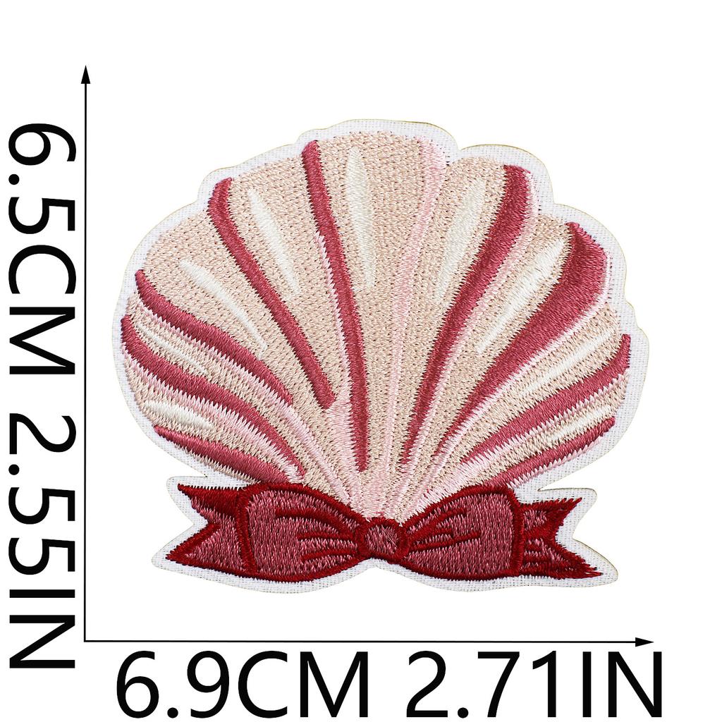Dance Shoes Embroidery Cloth Sticker Butterfly Shell Patch Sticker Cherry Love Computer Embroidery Label Bag Decoration Chapter Boy