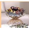 Plat à Fruits et Snacks en Verre de Cristal