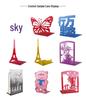 Powder Pink Letter-Shaped Metal Book Stand and Desktop Book Holder