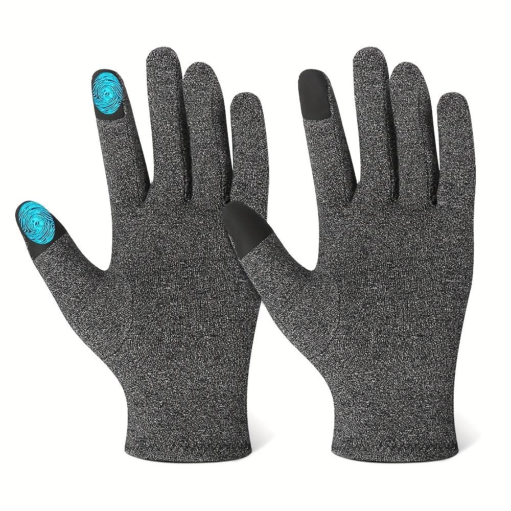 

1Pair Touch-Screen Compression Gloves Full Finger Palm Support Gloves for Women & Men, Hand Care Gloves for Sports, Exercise, Tr S темно серый